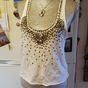 Free People Beaded Racerback Tank